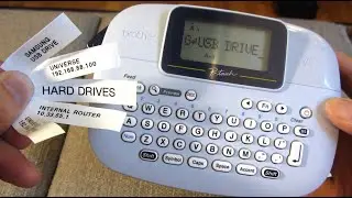 Brother PT-M95 P-Touch Label Maker | Handheld Laser Printer Sticker Labeller