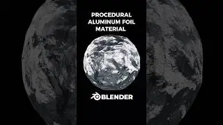 Procedural aluminum foil material in Blender ⚪