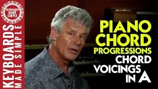 Piano Chord Progressions - Chord Voicings in A