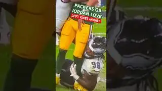 JORDAN LOVE 🏈 #PACKERS QB SUFFERS LEFT KNEE INJURY v #EAGLES 🚨 ACL Intact But Still Damage 👀 #NFL