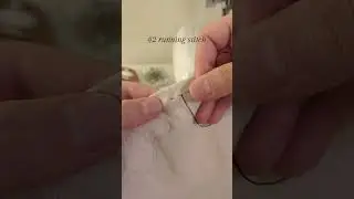 10 stitches you need to know #2 how to sew a running stitch 