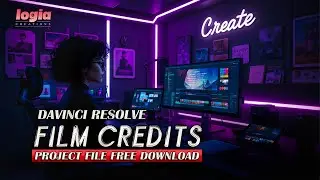 Free Download: Catchy Film Credits Pack | Davinci Resolve Project | Film Credit Template
