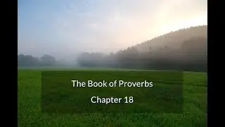 Proverbs 18 - Wise Sayings of Solomon (pt. 9)