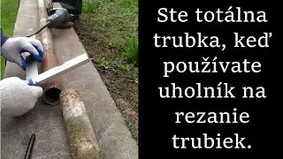 Kancelárska krysa odreže trubku presnejšie  📎 ✂  Ako vy s uholníkom.📐