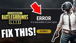 Pubg Pc Lite Is Unavailable In Your Region Fix | Pubg Pc Lite Is Not Available In Your Region Slove