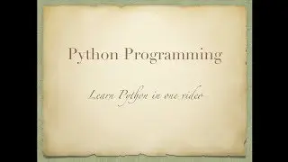 Complete Python programming
