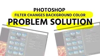 Photoshop Filter Gallery Change the Background Color Problem Solution | Filter Gallery Color Change