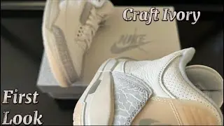 Nike Air Jordan 3 Craft Ivory!! review and on foot