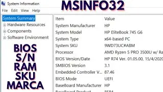 Encuentra Las Especificaciones De Tu Pc Usando el comando MSINFO32.