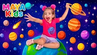 Maya e a Mamãe no Foguete 🚀 Explorando os Planetas do Espaço! 🪐✨