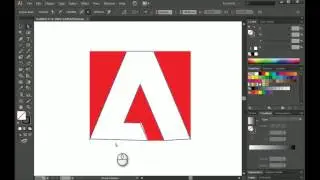 Drawing Adobe logo with Pen tool in Adobe illustrator