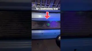 Trick to find Air Conditioning leak using Black Light and UV Dye 