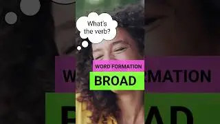 Word formation: what's the verb derivative of 