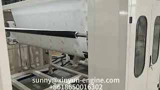 Línea de producción de rollos de papel higiénico y toallas de cocina con impresión de 2 colores