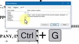 Use GoTo (CTR- G) to move anywhere in your Word document
