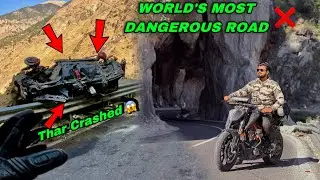 WORLD'S MOST DANGEROUS ROAD😱 | KINNAUR TO TABO | Riding in Spiti Valley on DUKE 390 🔥 | DAY 3