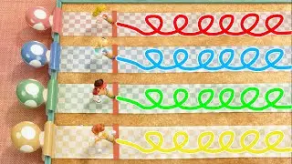 Mario Party Superstars Minigames - Peach Vs Rosalina Vs Mario Vs Daisy