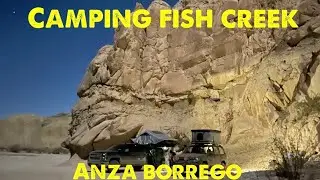 Back Country Camping Fish Creek Wash Anza Borrego 4K