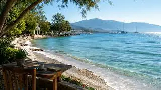 Sea Waves in Datça 🌊 Turquoise Aegean Cove for Deep Sleep & Stress Relief (4H 4K)