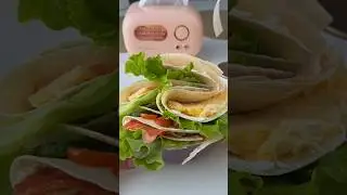 3 вида начинки для тортильи на завтрак🍤🍅🥒🥞 #завтракза5минут #завтрак #рецепты #breakfast #food