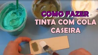 COMO FAZER TINTA COM COLA CASEIRA / Priscila Peçanha
