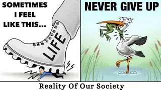 Powerful illustrations of our sad reality | deep meaning pictures