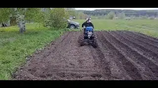 Начали с малых участков 11.05.24г. не смотря на холод.
