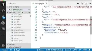 6.3 How to install module/package using NPM. [Install bootstrap and lite-server]