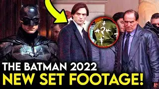 The Batman NEW Set Footage Reveals Bruce Meeting Penguin, Falcone & Selina! Riddler GANG?