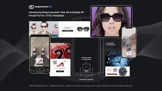 ResponsiveAds AR Ads -- Face and Body AR VTO (Virtual Try On) Shopping Ad Templates