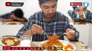Let's Try Ramen 3X Noodles 🥵🍜 || The World's Spiciest Noodle🔥|| मेरेे ऑंख  से आंसू नीकल गये 😭🥵