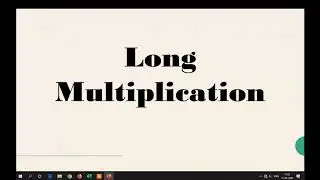 Multiplication Tips and Tricks