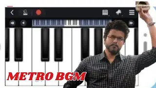 GOAT - Interval Metro Scene Bgm | Easy Piano Tutorial | Thalapathy Vijay | Yuvan