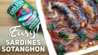 Easy Sadines Soup Recipe! (Sardinas Sotanghon)
