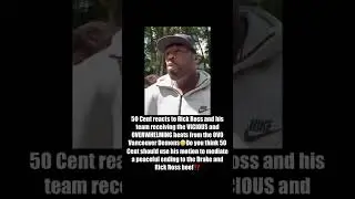 50 Cent Reacts to Rick Ross Getting Jumped in Canada!!! 😂💀#50cent #rickross #Drake