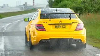 Mercedes AMG's Accelerating LOUD in Rain - C63S GAD, 1300HP E63S, A45, Supercharged C63 W204