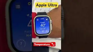 AppleUltra Temperature 🤒 #shorts #short #viral #appleultra #youtube #youtubeshorts #iphone #watch