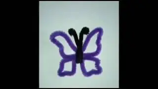 Бабочка из синельной проволоки. butterfly