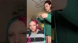 EASY & CUTE RIBBON BRAIDS ON MY SISTER!! 