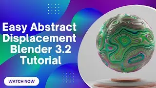 Easy Abstract Displacement | Blender 3.2 Tutorial #animation #blender #part2 #shader