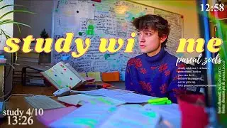 LIVE | 12-HOUR study with me 📚🌧 rain sounds & pomodoro timer 60 & 10