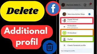 How to Delete an Additional Facebook Profile |Facebook Create Another Profile Remove 2024