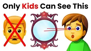 Only kids can see something in this mirror...