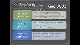 GIS For Business And Marketing Geography / Urban And Business Geogrpaphy  Geo 3602/6938