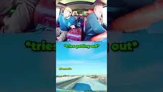 Semi Truck Almost Goes Into The Ditch