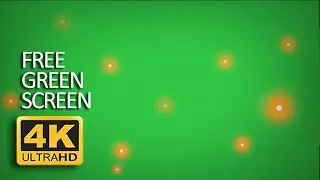 Free Green Screen - Realistic Fireflies Animated [4K]