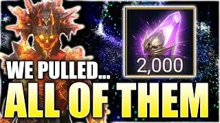 WE PULLED 2000 VOID SHARDS. The Rates Were Unbelievable ⁂ Raid: Shadow Legends