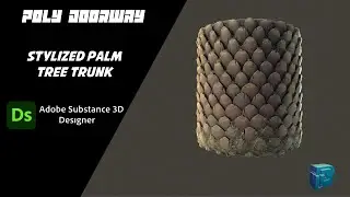 Stylized Palm Tree Trunk - Substance 3D Designer
