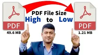 How To Fix PDF File Size High To Low Without Losing Quality । Compress PDF File Size In Illustrator