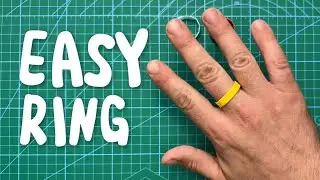 Super easy origami ring - How to make paper ring.